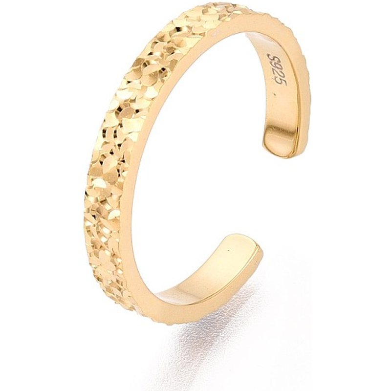 Bague ouverte ajustable en argent sterling 925 pour femmes — Bijoux fantaisie