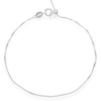 Adjustable 925 Sterling Silver Box Chains Slider Bracelet — Bracelet Women