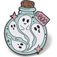 Épinglette en émail fantôme Hallowmas - Badge en alliage noir — Broches