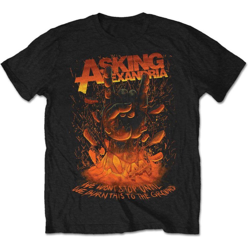 T-shirt unisexe Asking Alexandria : Main Métal pour hommes