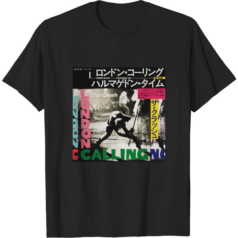T-shirt The Clash pour hommes en noir — T-shirts pour hommes