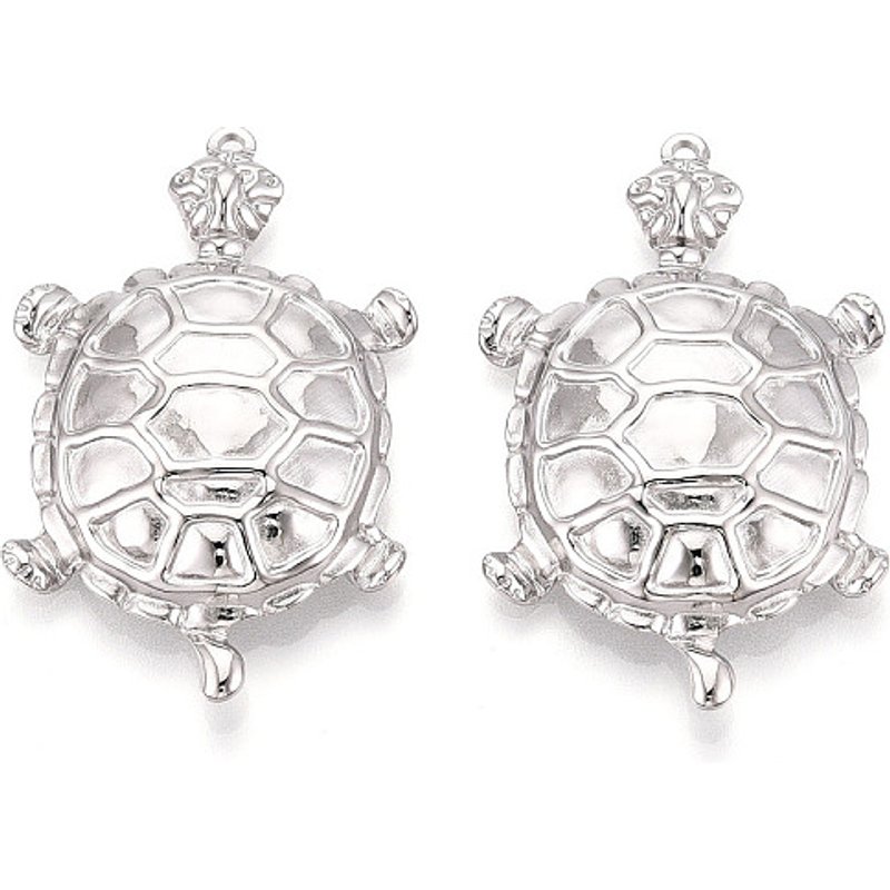304 Stainless Steel Turtle Pendants with 1.6mm Hole — Charms & Pendants