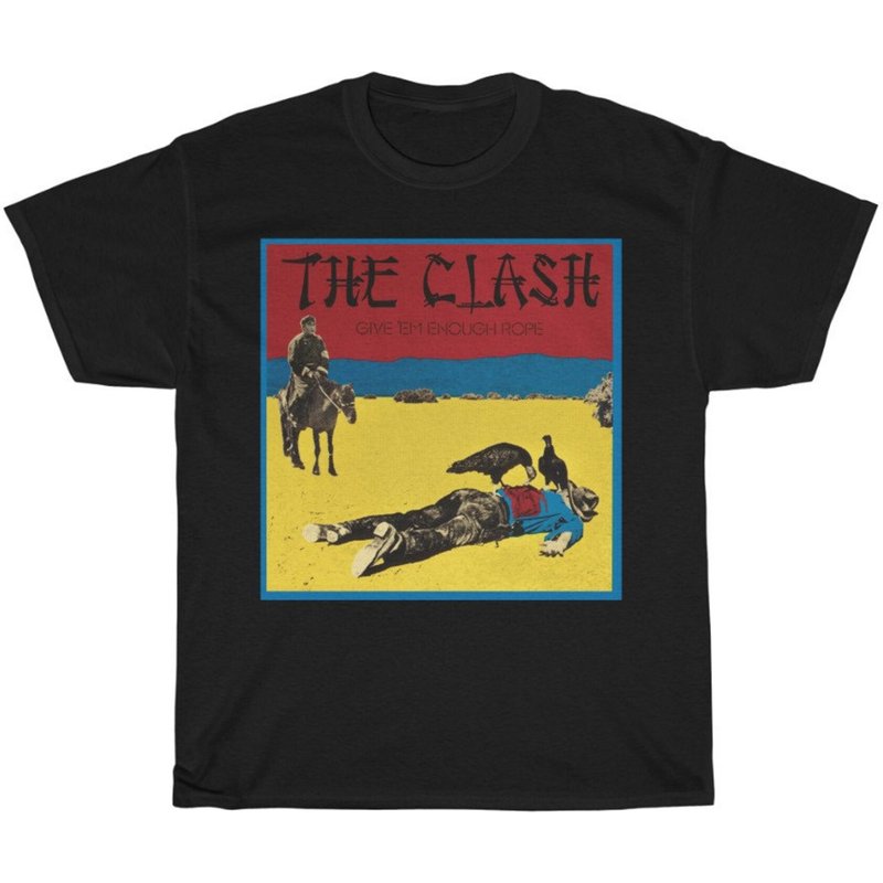 T-shirt The Clash pour hommes en noir — T-shirts pour hommes
