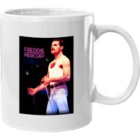 Freddie Mercury Official Neon Mic Mug — Mugs & Tumblers