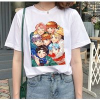 T-Shirt Kpop Design Chibi du Groupe BTS Bangtan Boys pour Hommes — T-shirts pour hommes