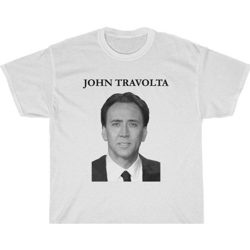 T-shirt unisexe John Travolta Nicolas Cage — T-shirts pour hommes