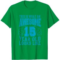 T-Shirt d'anniversaire de 15 ans pour hommes - Ce qu'est un incroyable 15 ans — T-shirts pour hommes