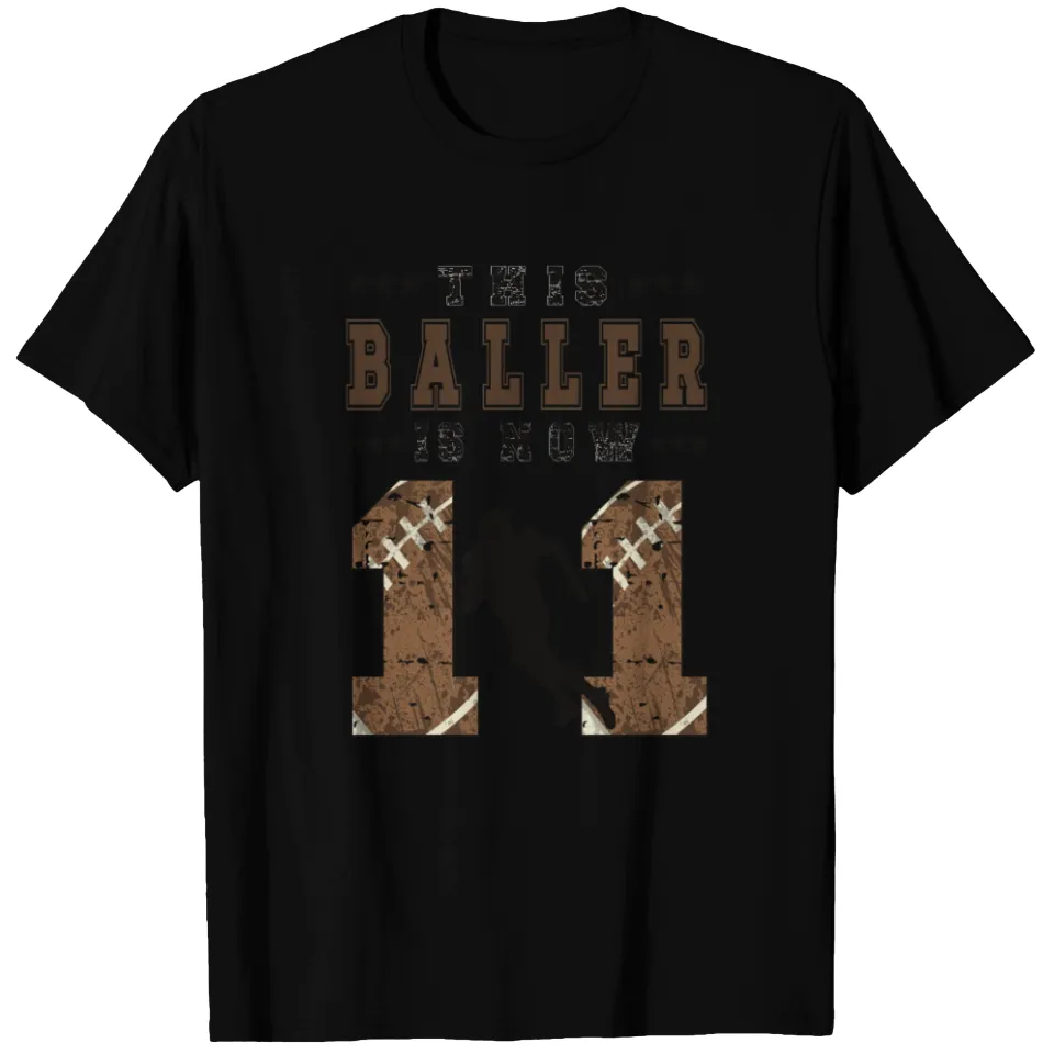 T-shirt cadeau d'anniversaire pour garçon de 11 ans joueur de football — T-shirts pour hommes