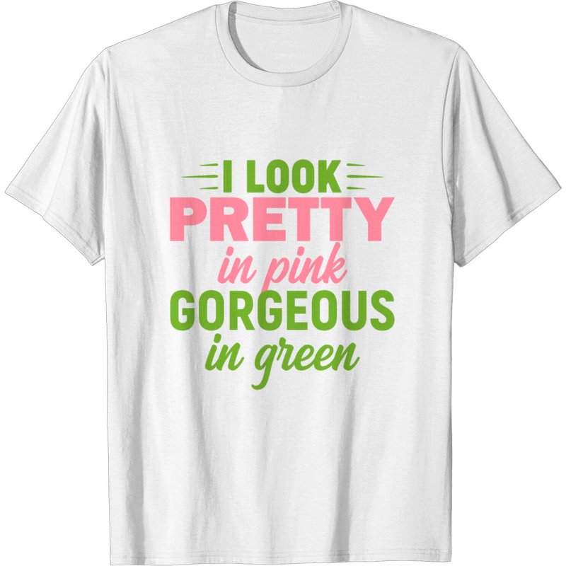 T-Shirt HBCU AKA pour hommes en rose et vert — T-shirts pour hommes