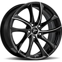 Platinum 438U Gyro Black 17x7.5 Wheels with 5x120 Bolt Pattern