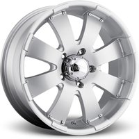 Ultra Roue 243S Mako Argent - 17x8 - Motif de Boulon 6x139.7 — Roues et jantes