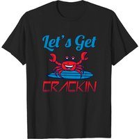T-Shirt de Fruits de Mer Alaskan Crab Let's Get Crackin pour Hommes — T-shirts pour hommes