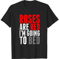 T-Shirt Roses Sont Rouges Je Vais Au Lit pour Hommes — T-shirts pour hommes