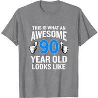 90 Year Old Birthday Funny Senior T-Shirt for Men — Mens T Shirts