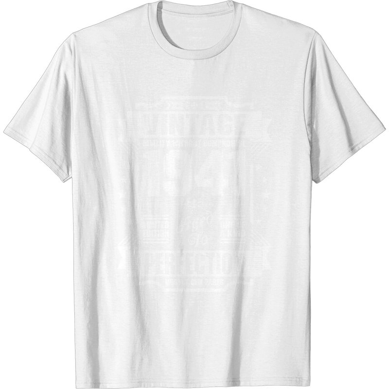 T-shirt Vintage 1941 Perfection pour hommes en noir — T-shirts pour hommes