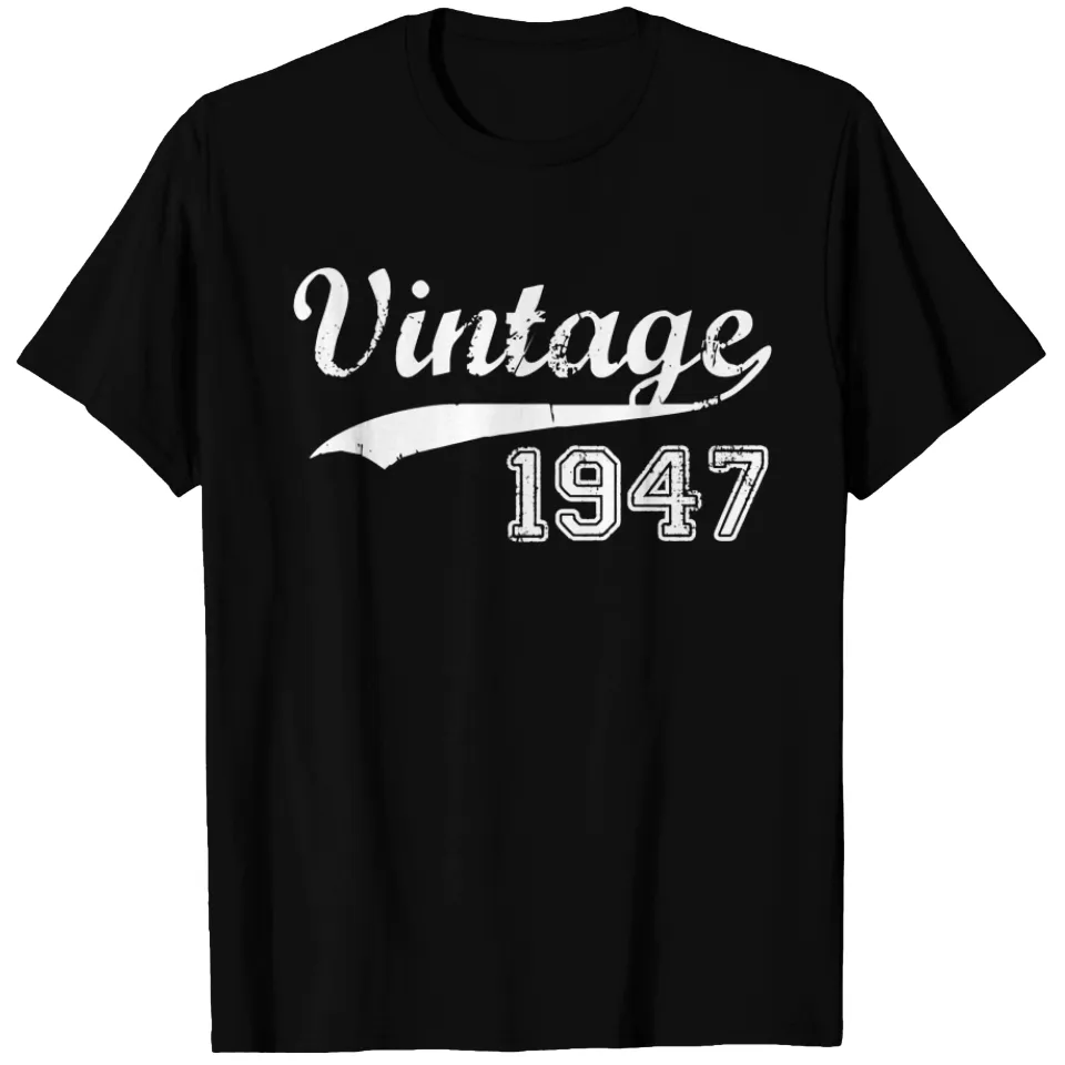 T-Shirt Made In 1947 pour hommes - T-Shirt Vintage Noir