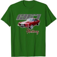 T-Shirt Rouge 1967 Mustang pour Hommes — T-shirts pour hommes