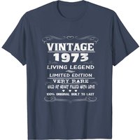 T-Shirt Vintage 1973 pour Hommes - Noir — T-shirts pour hommes