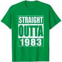 T-Shirt Humoristique Straight Outta 1983 pour Homme - 30e Anniversaire — T-shirts pour hommes
