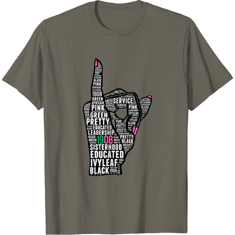 Women AKA Sorority Alpha Pretty Girl 1908 T-Shirt for Men — Mens T Shirts