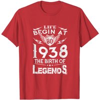 Life Begin At 80 - 1938 La Naissance Des Légendes T-Shirt pour Hommes