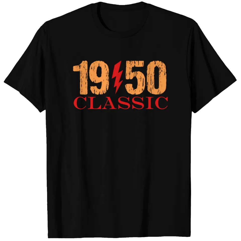 1950 Classic Rock T Shirt Men's Heavyweight Black — Mens T Shirts
