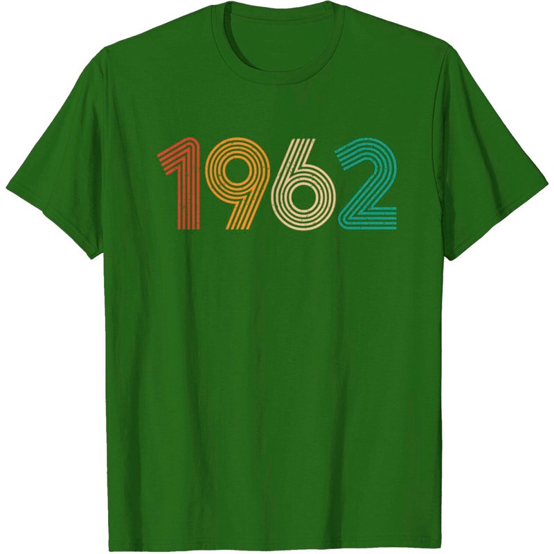 T-Shirt Cadeau d'Anniversaire Vintage 1962 pour Hommes