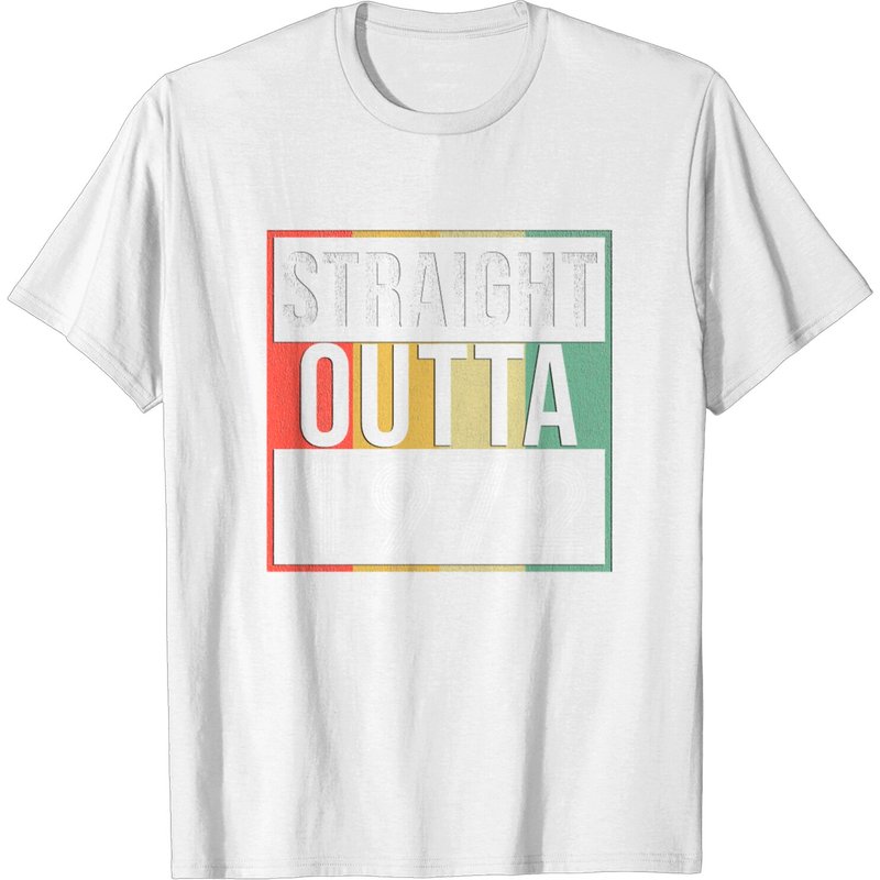 Straight Outta 1972 Men's T Shirt in Black — Mens T Shirts