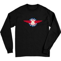 T-shirt à manches longues unisexe Delta Airlines en noir