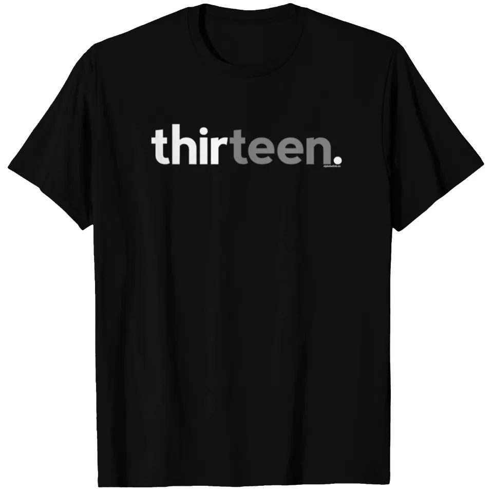 T-shirt d'anniversaire pour les garçons de 13 ans - T-shirt noir pour hommes — T-shirts pour hommes