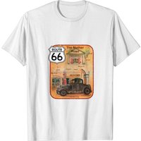 T-shirt Route 66 Png pour hommes en noir