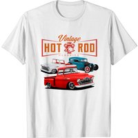 Vintage Hot Rods Together T-Shirt for Men — Mens T Shirts
