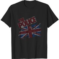 The Police Unisex Tee: Vintage Flag for Men — Mens T Shirts