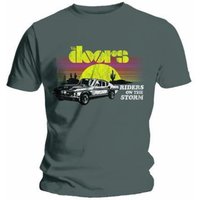 The Doors Unisex Tee: Riders for Men in Black — Mens T Shirts