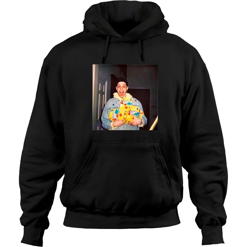 Hoodie Unisexe avec Pete Davidson et Paquets de Gushers — Sweats à capuche pour hommes