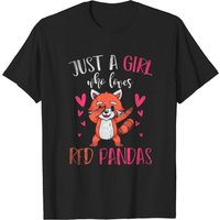 T-shirt pour hommes Animal Girls Just A Girl Who Loves Red Panda — T-shirts pour hommes