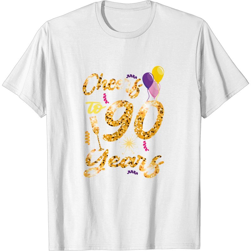 T-shirt de célébration du 90e anniversaire Cheers To 90 Years 1933 pour hommes — T-shirts pour hommes