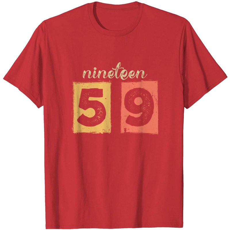 T-Shirt Vintage Anniversaire 1959 pour Hommes — T-shirts pour hommes