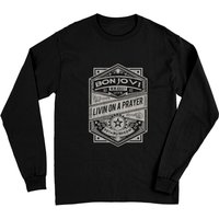 T-shirt à manches longues Bon Jovi Livin On A Prayer Live 83 pour homme — T-shirts pour hommes