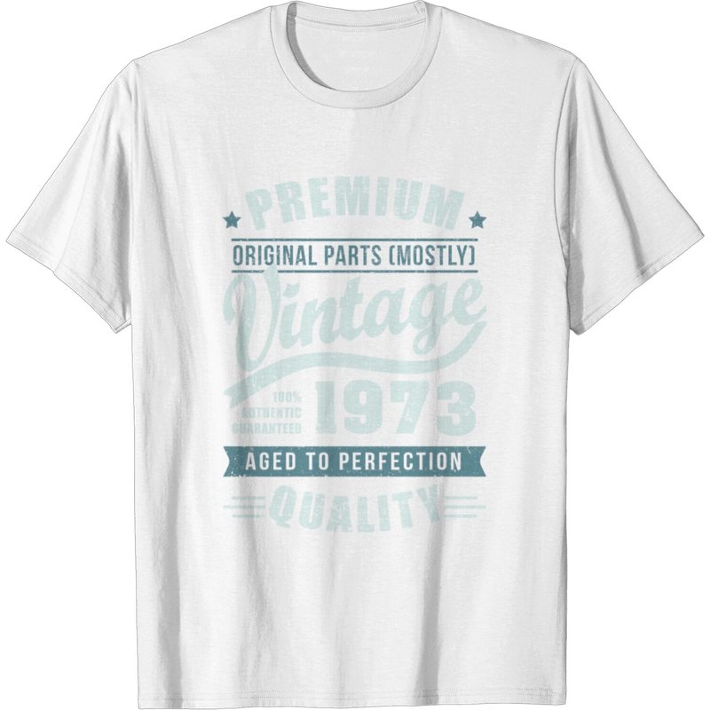 T-Shirt Anniversaire 1973 Âgé à la Perfection pour Hommes — T-shirts pour hommes