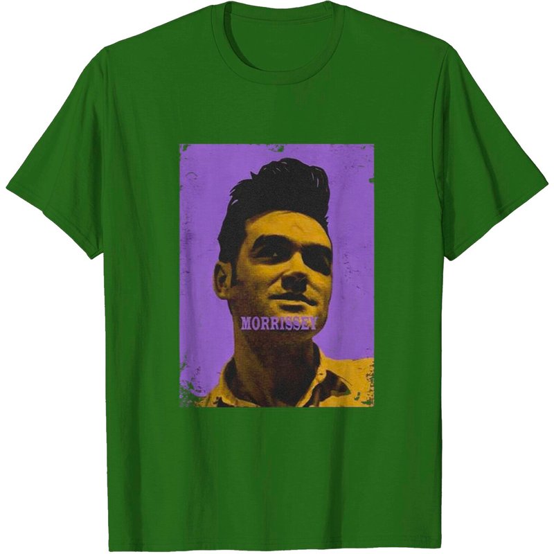 T-shirt unisexe Morrissey en violet et jaune — T-shirts pour hommes