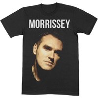 Morrissey Face Photo T-Shirt for Men in Black — Mens T Shirts