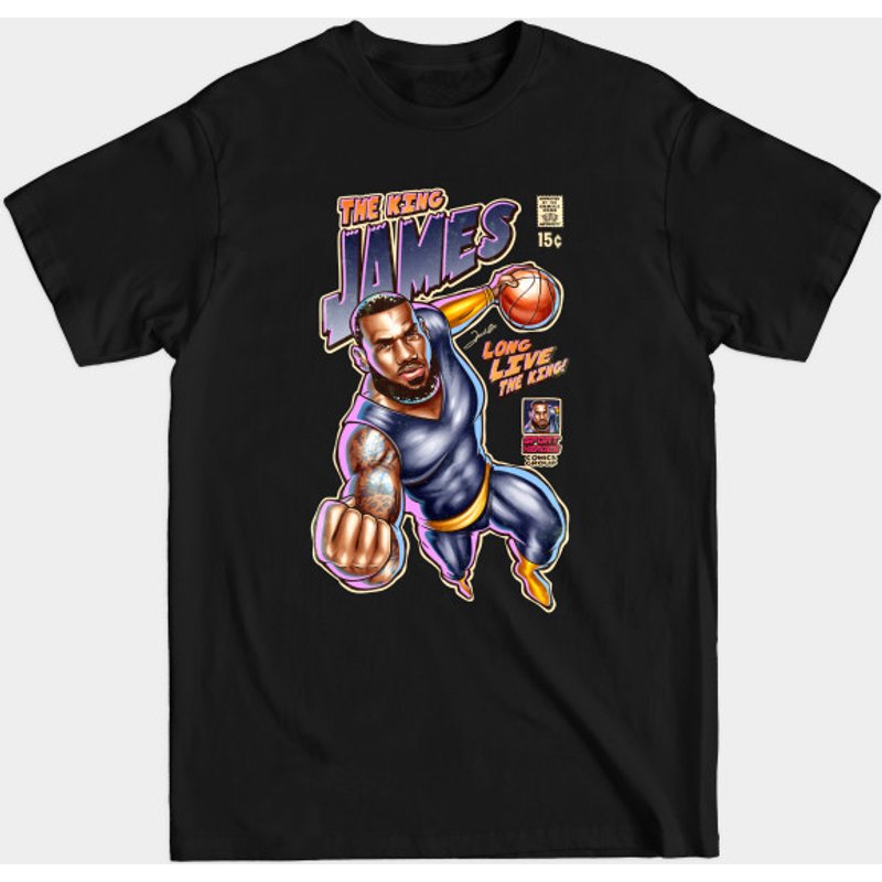 Version noire King James - T-shirt LeBron James pour hommes — T-shirts pour hommes