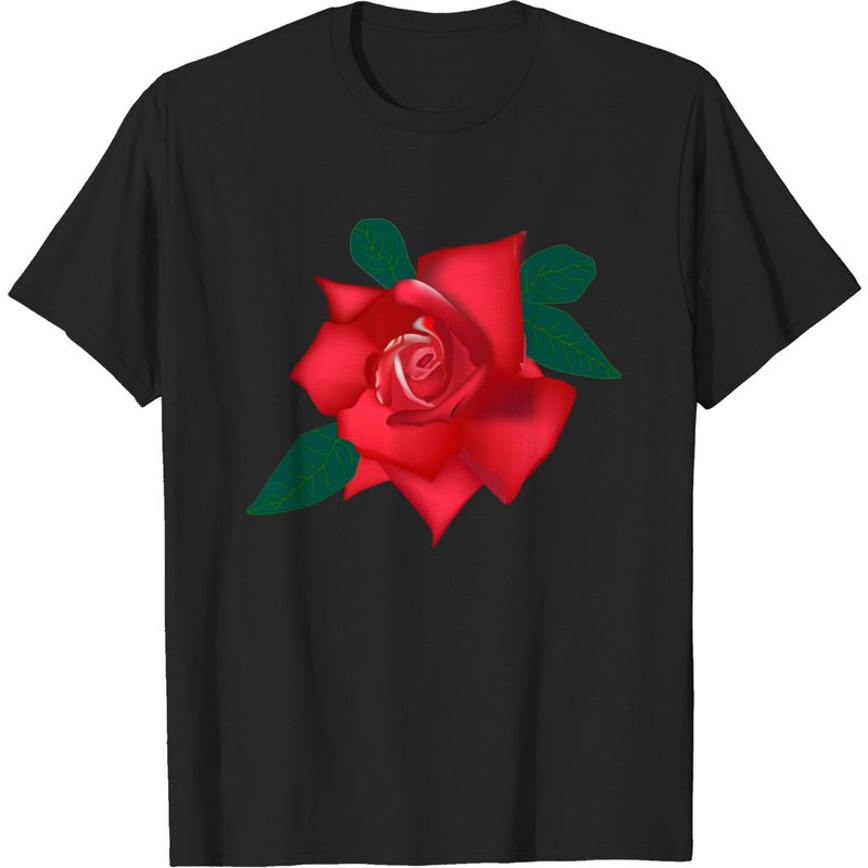 T-Shirt Rose pour Hommes en Noir — T-shirts pour hommes