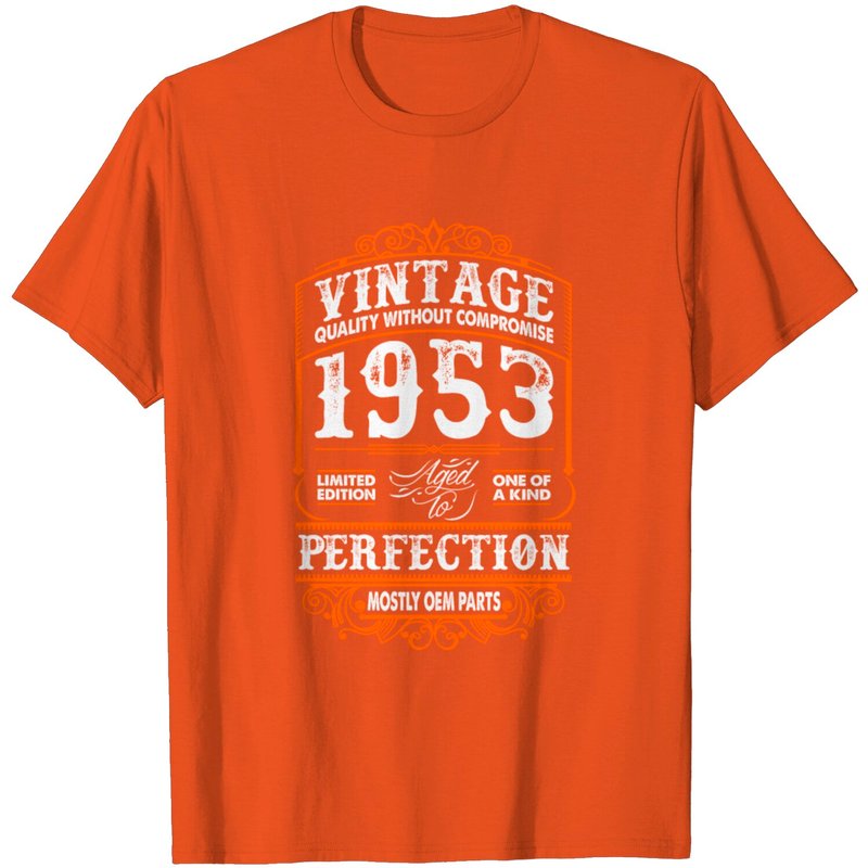 T-Shirt Vintage 1953 Perfection Mostly OEM Parts pour Hommes — T-shirts pour hommes