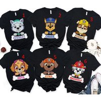 T-shirt d'anniversaire personnalisé Paw Patrol — T-shirts pour hommes