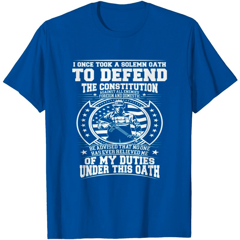 I Once Took An Oath 2nd Amendment American Flag T-Shirt for Men — Mens T Shirts