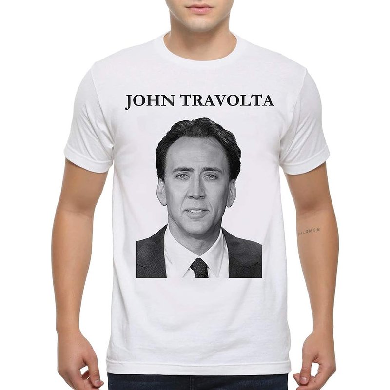 Nicolas Cage John Travolta Face Off T-Shirt for Men — Mens T Shirts