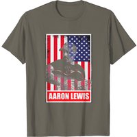 T-shirt pour hommes Aaron Lewis Drapeau Américain Vintage — T-shirts pour hommes