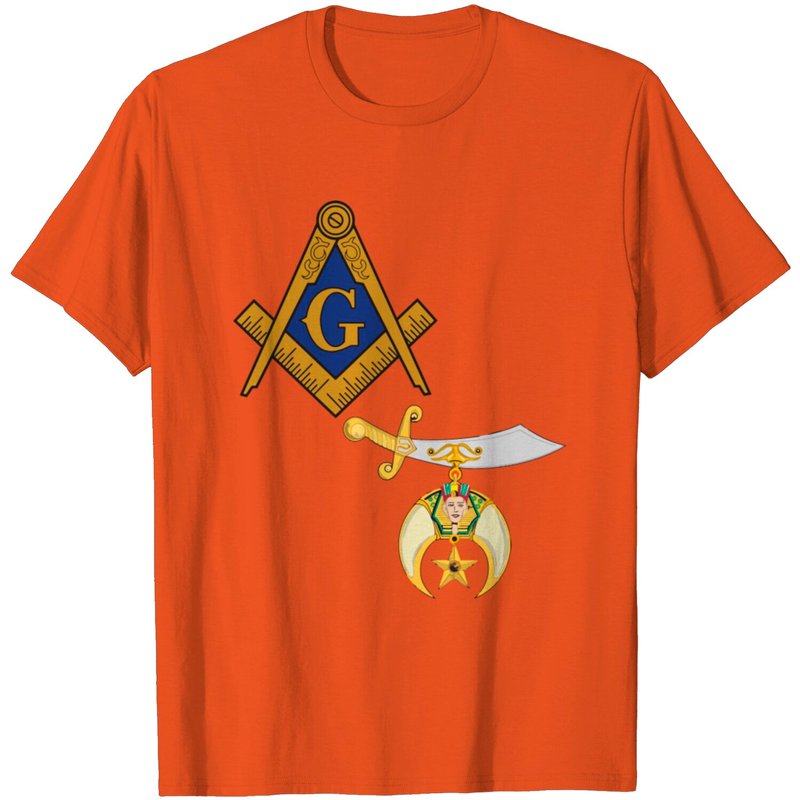 Mason Shriner Split Masonic Shrine Noble T-Shirt for Men — Mens T Shirts